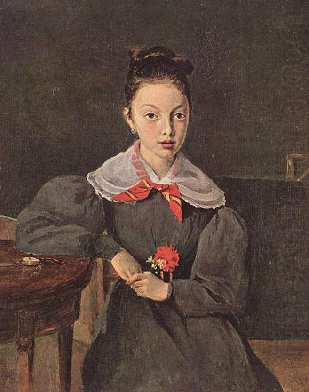 Portrait of Octavie Sennegon, the artist's niece, Jean-Baptiste Camille Corot